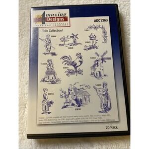 Amazing Designs ADC1360 Embroidery CD‎ TOILE Collection 1 Designs-20 Manual